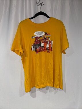 Nike Yellow Graphic Tee "Just Do It" what do you mean “too many” sneakers shirt